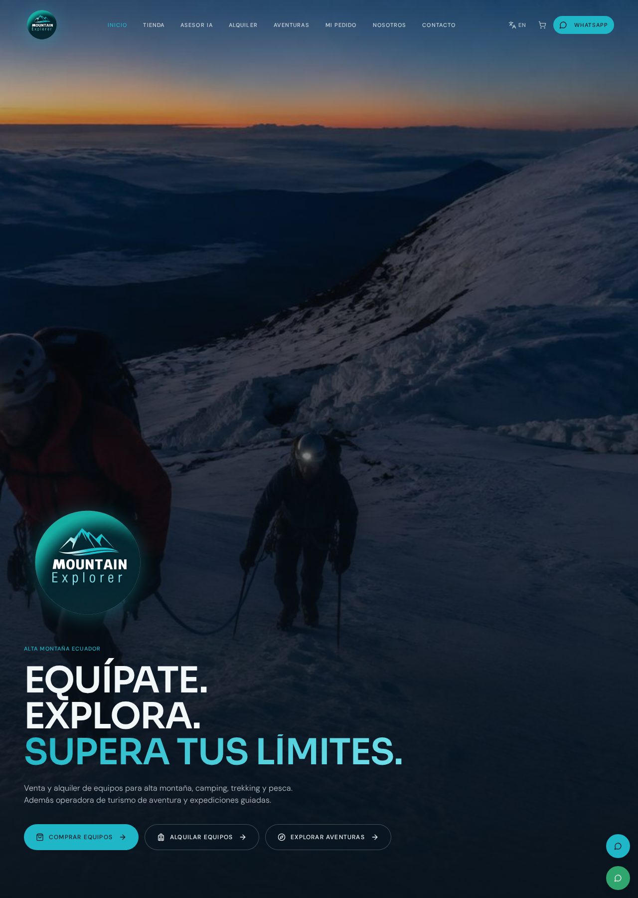Proyecto Mountain Explorer desarrollado por Nexoraw